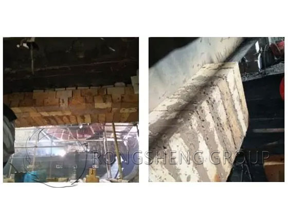 Repair Construction of Refractory Precast Shapes